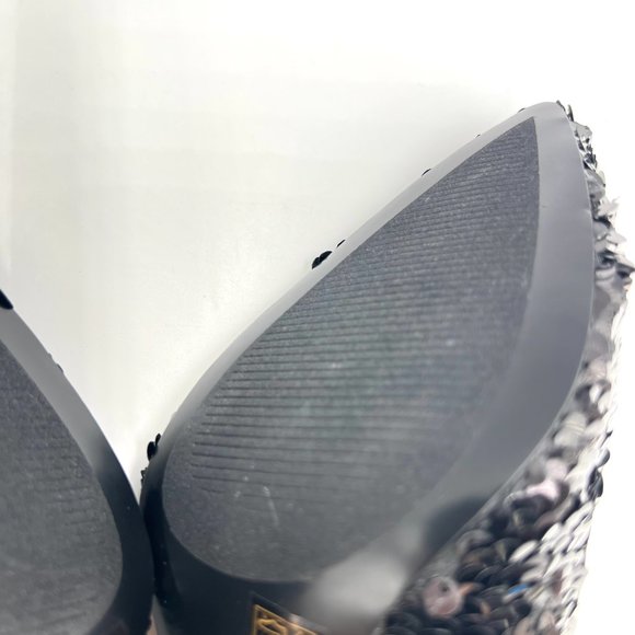 Chinese Laundry Size 6.5 Black Sequin Point Toe Stiletto Heel Dress Pumps Shoes - Picture 12 of 16